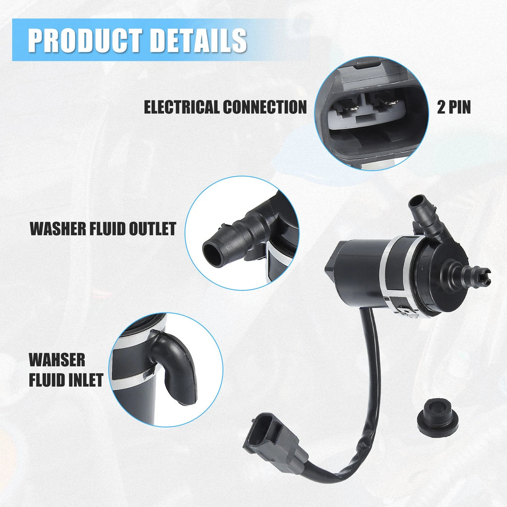 Windshield Washer Motor Pump No. 8260A096 for Mitsubishi Outlander (2007–2020)