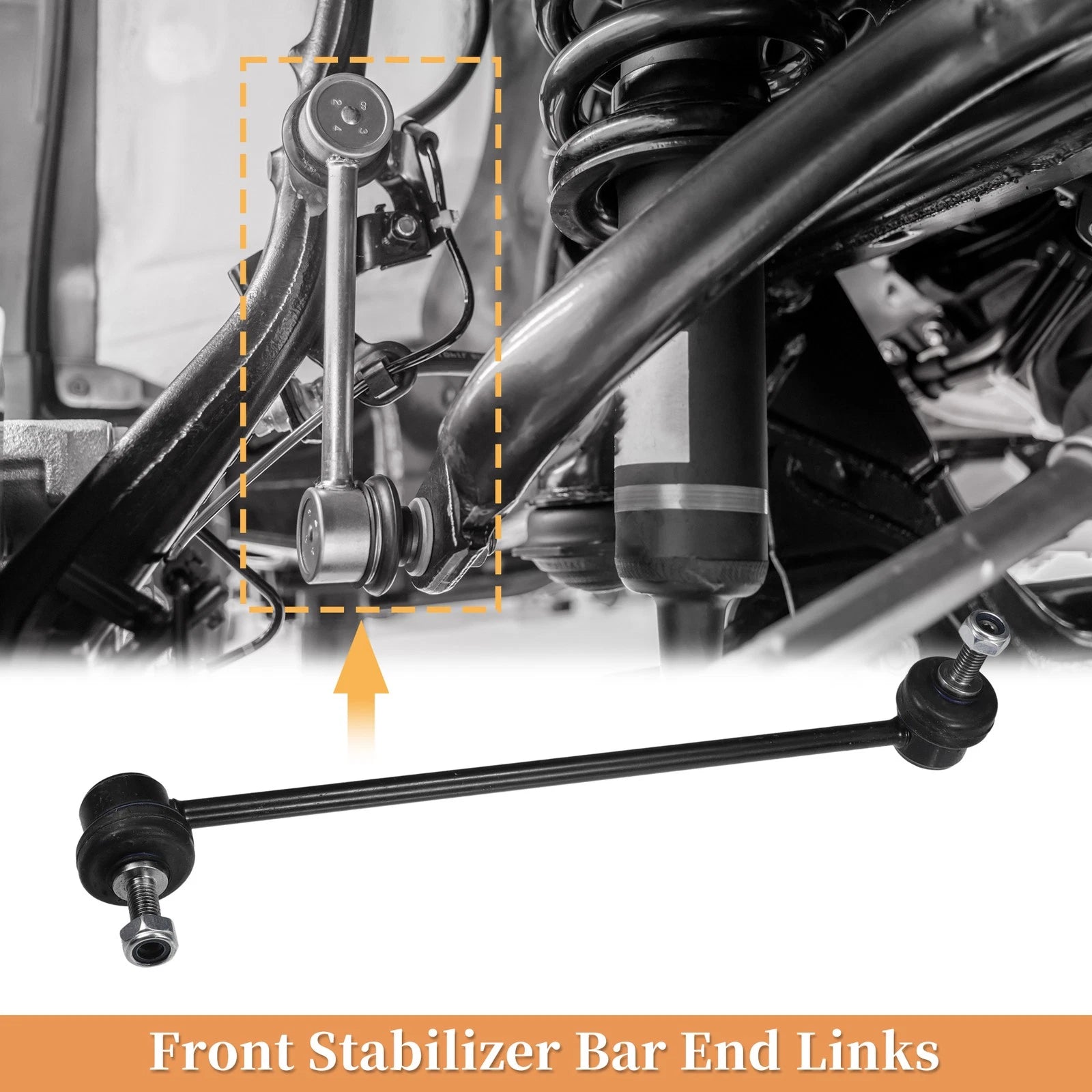 2pcs Front Sway Bar Link for BMW 325xi (2006–2007) No. 31356751079/31356751080