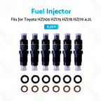 6X Diesel Fuel Injectors for Toyota HZJ105 HZJ75 HZJ78 HZJ79 (1990–2007)