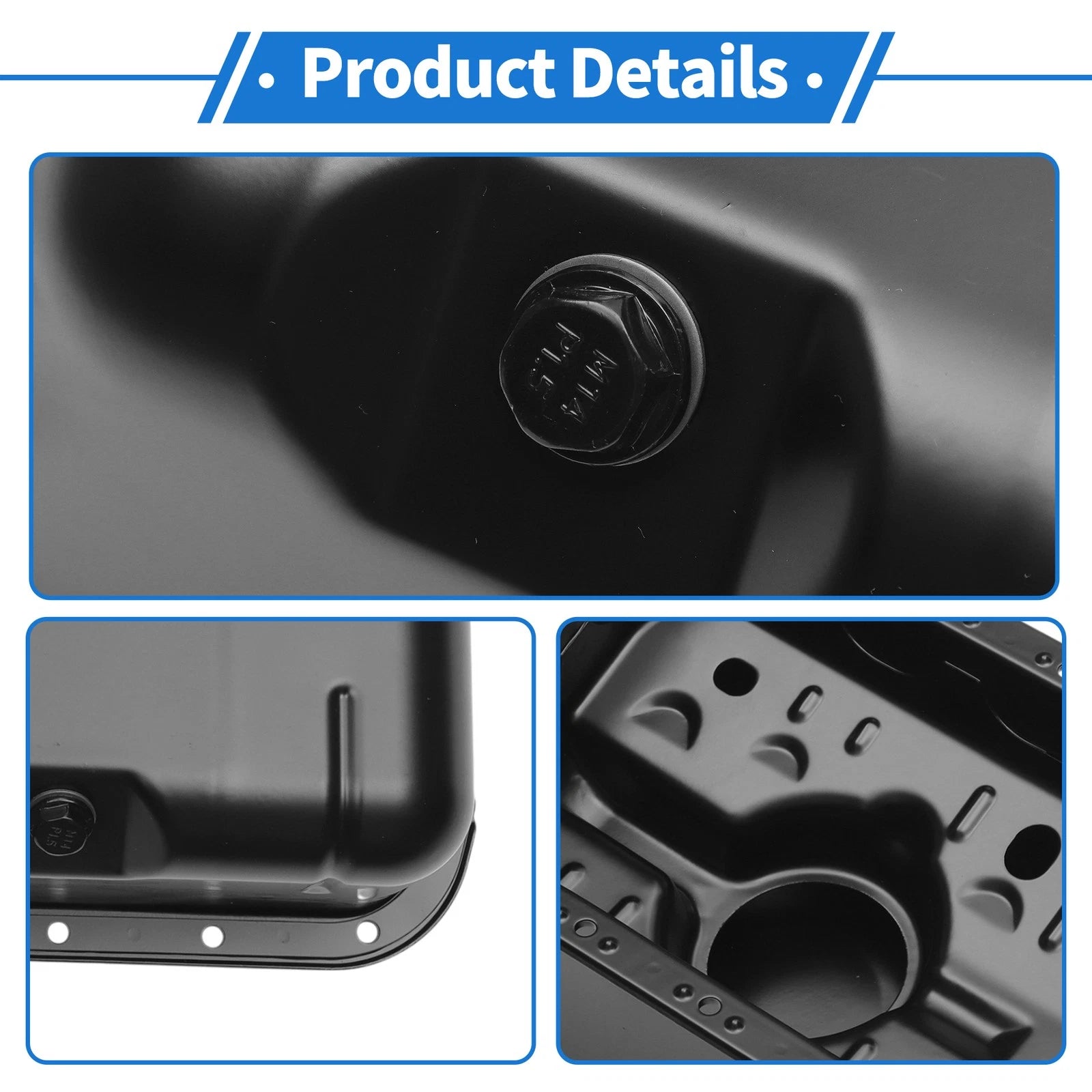 1 Pc Engine Oil Pan No.11200P2E000 for Honda Civic (1996–2000) Iron Black