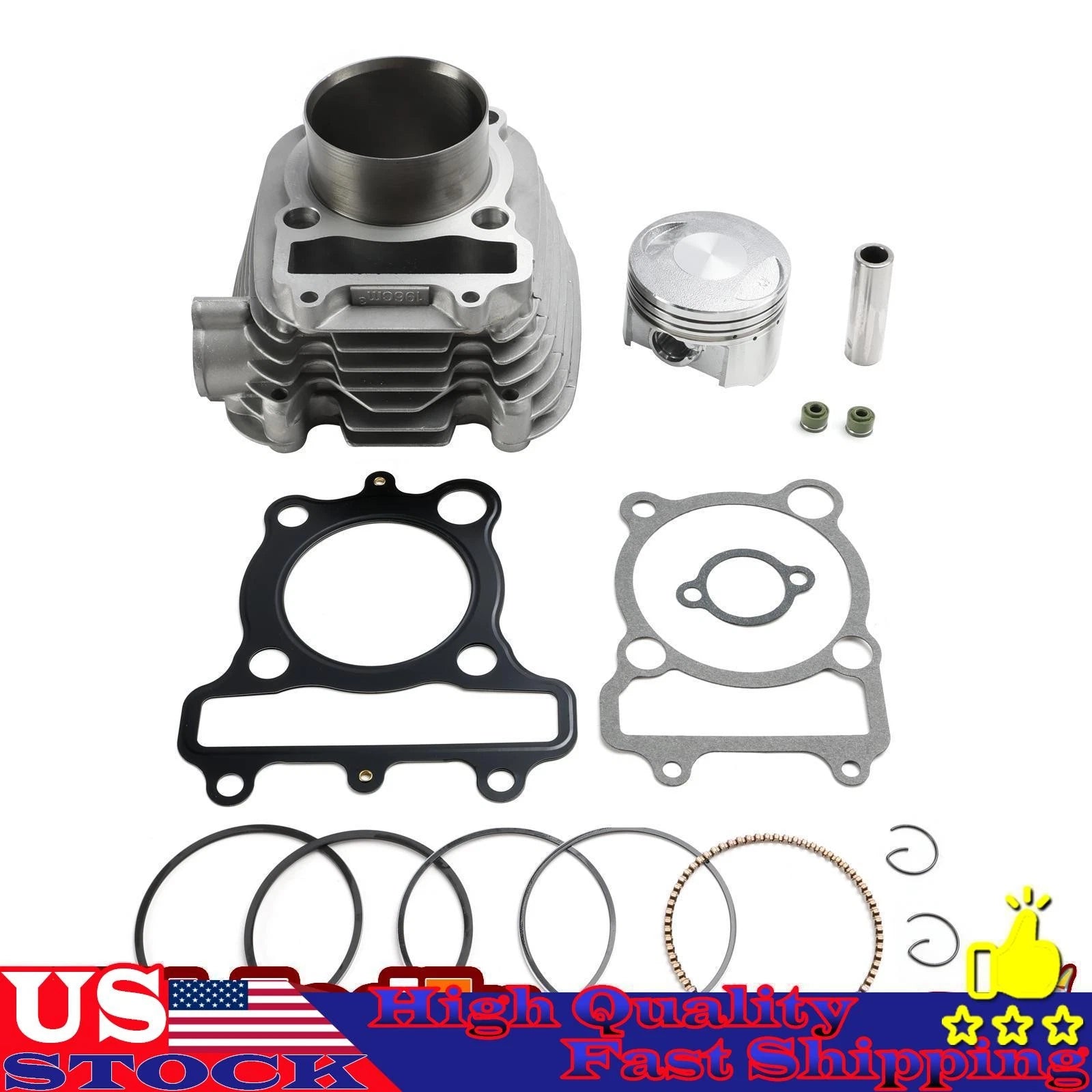 67mm Cylinder Jug Piston Kit for Yamaha YTM200 Tri-Moto (1983–1985)