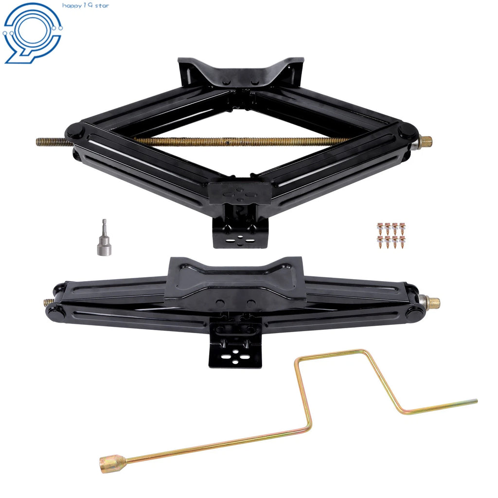 Set of 2 Stabilizer Leveling Scissor Jacks for RV Camper Trailer (24")