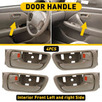 Set of 2 Door Handles for Toyota Camry (2002–2006) Inner Beige