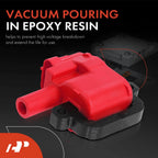 8x Red Ignition Coil for Chevrolet Silverado 2500 HD GMC Sierra 3500 (2001–2007)