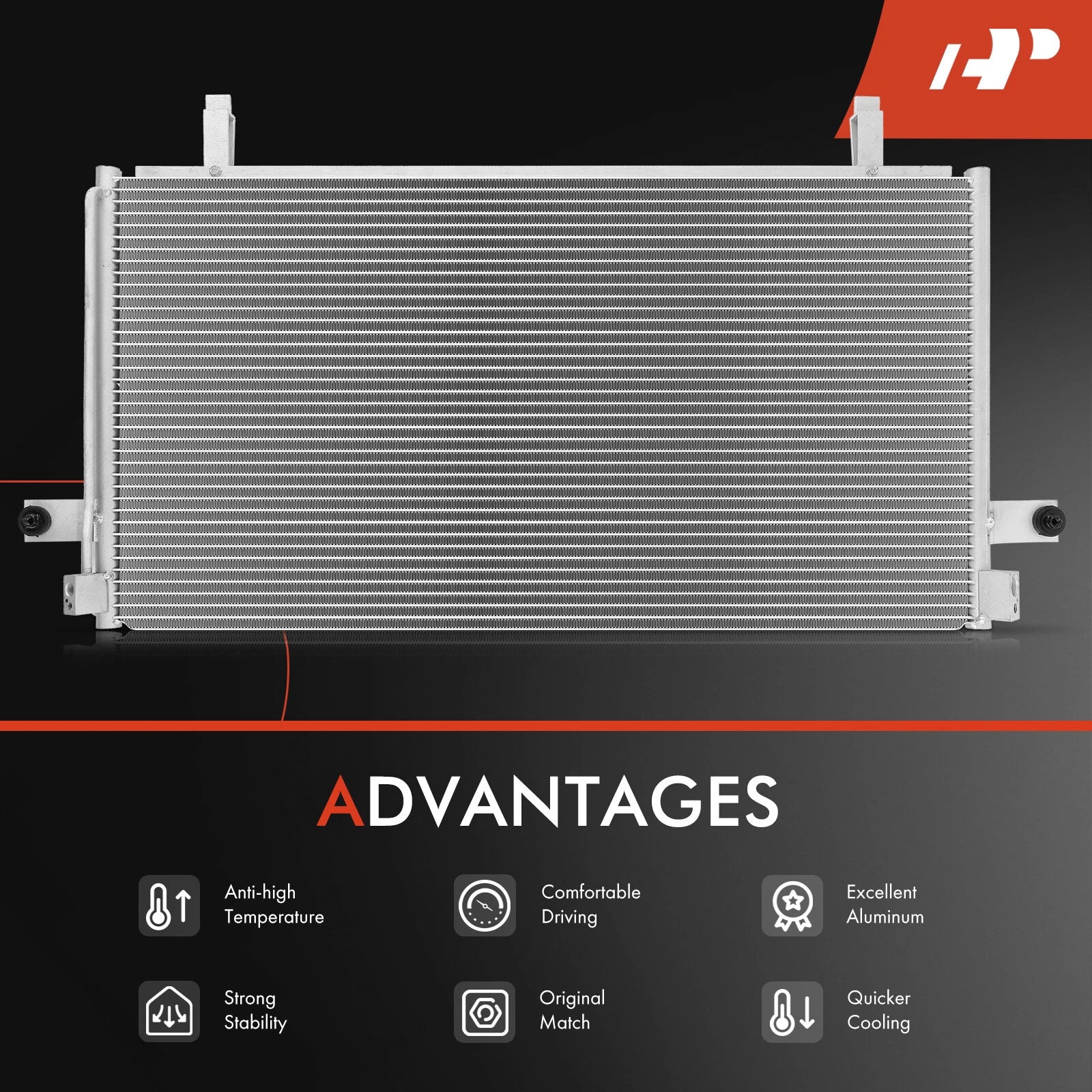 A/C Condenser with Bracket for Nissan Pathfinder (1996–1998) INFINITI QX4