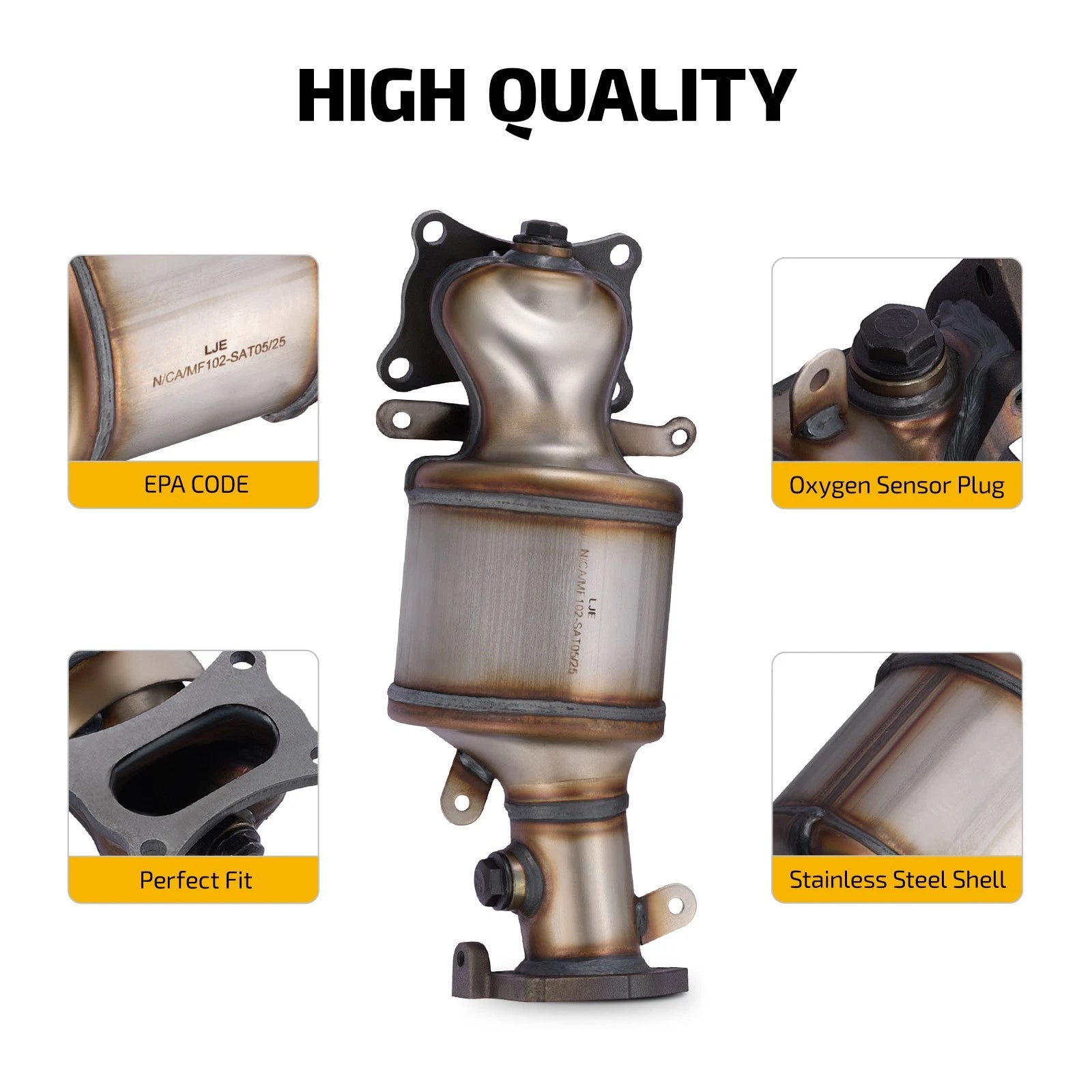 Catalytic Converter for Honda Accord (2008–2017), Odyssey (2008–2019), Pilot 3.5L
