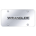 Chrome Name on Chrome License Plate - Officially Licensed for Jeep Wrangler
