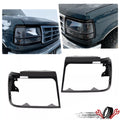 Headlight Trim Bezel Pair for Ford Bronco F150 F250 F350 (1992–1996)