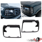 Headlight Trim Bezel Pair for Ford Bronco F150 F250 F350 (1992–1996)