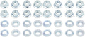 16 Silver Lug Nuts for Hiper DWT Wheels (YFZ450, Banshee, Raptor 700, 660, 250, 125)