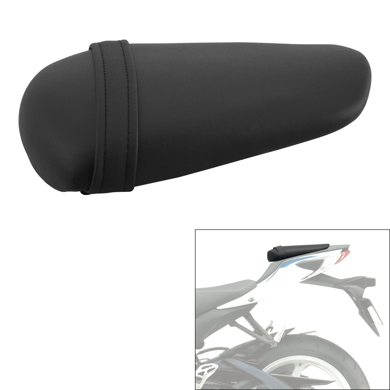 Rear Pillion Passenger Seat for Suzuki GSXR 600 750 (2011–2024) Black