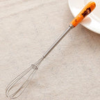 1pc Manual Whisk Beater Stainless Steel Tool for Coffee Cooking Mixer
