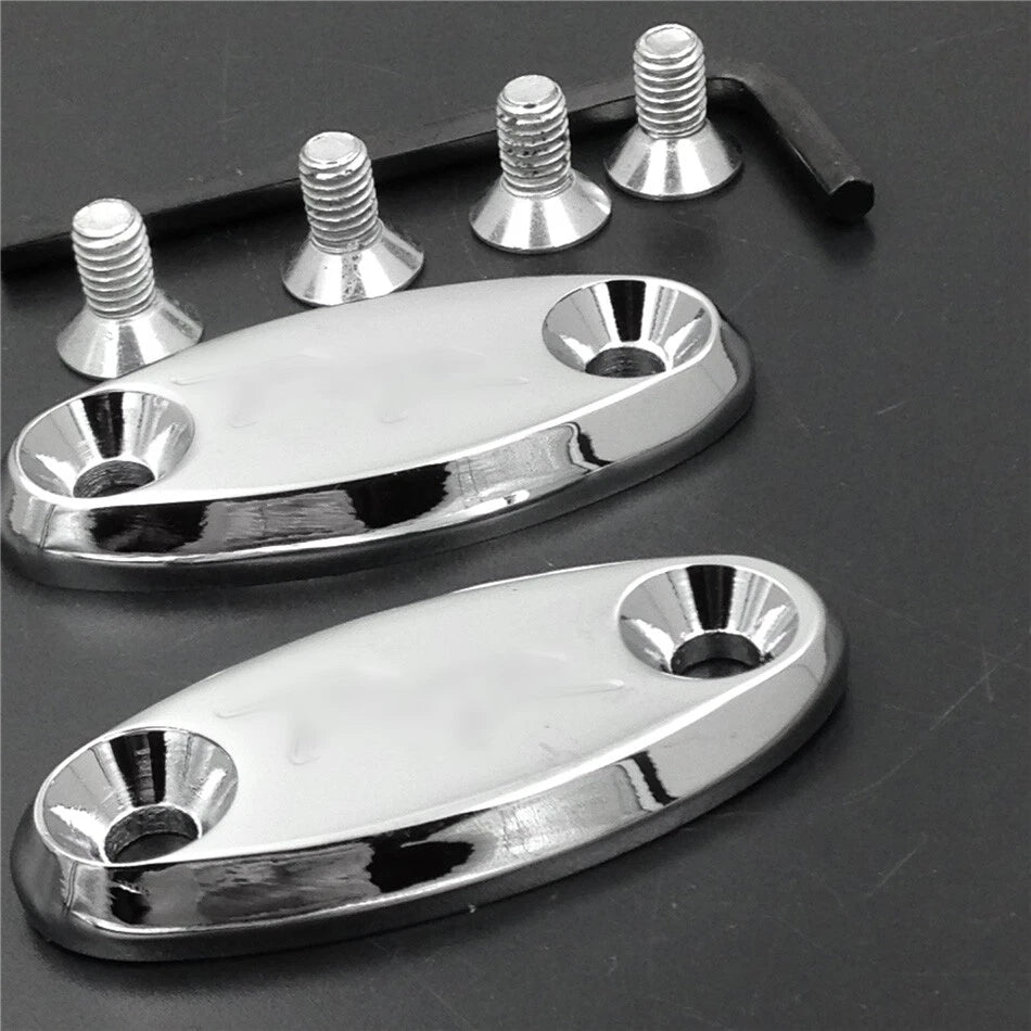 Mirror Block Off Base Plates for Honda CBR 600 F4 F4i 900 RR 929 954 1000RR Chrome