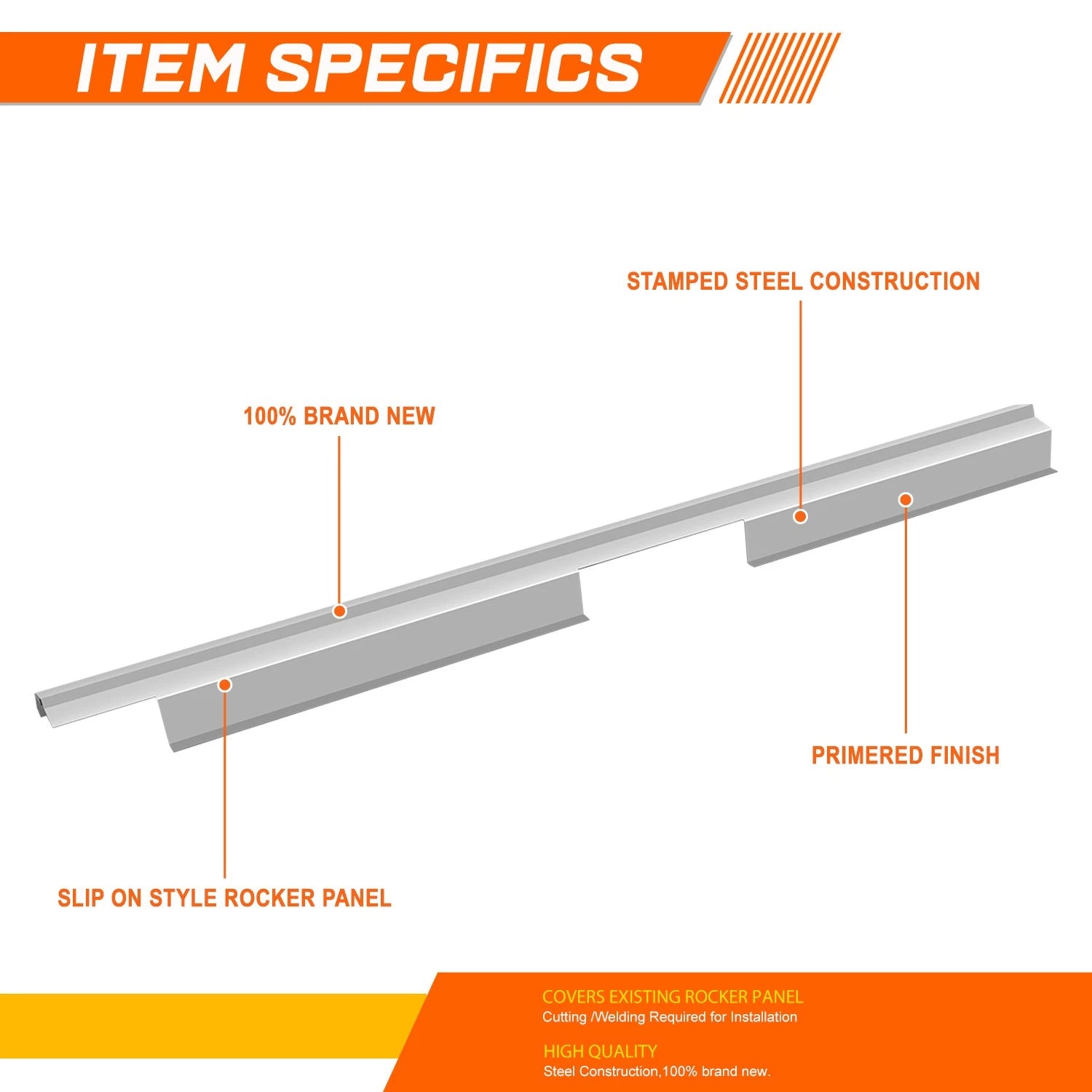 Rocker Panels for Jeep Grand Cherokee 4Dr (1999–2004) - Grey Pair