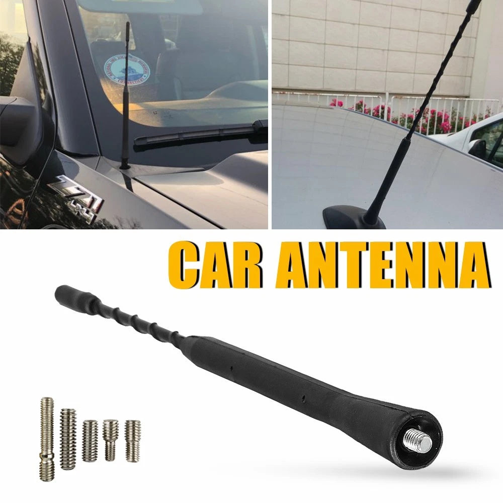 9" Black Antenna Mast for Ford Fusion (2006–2020)