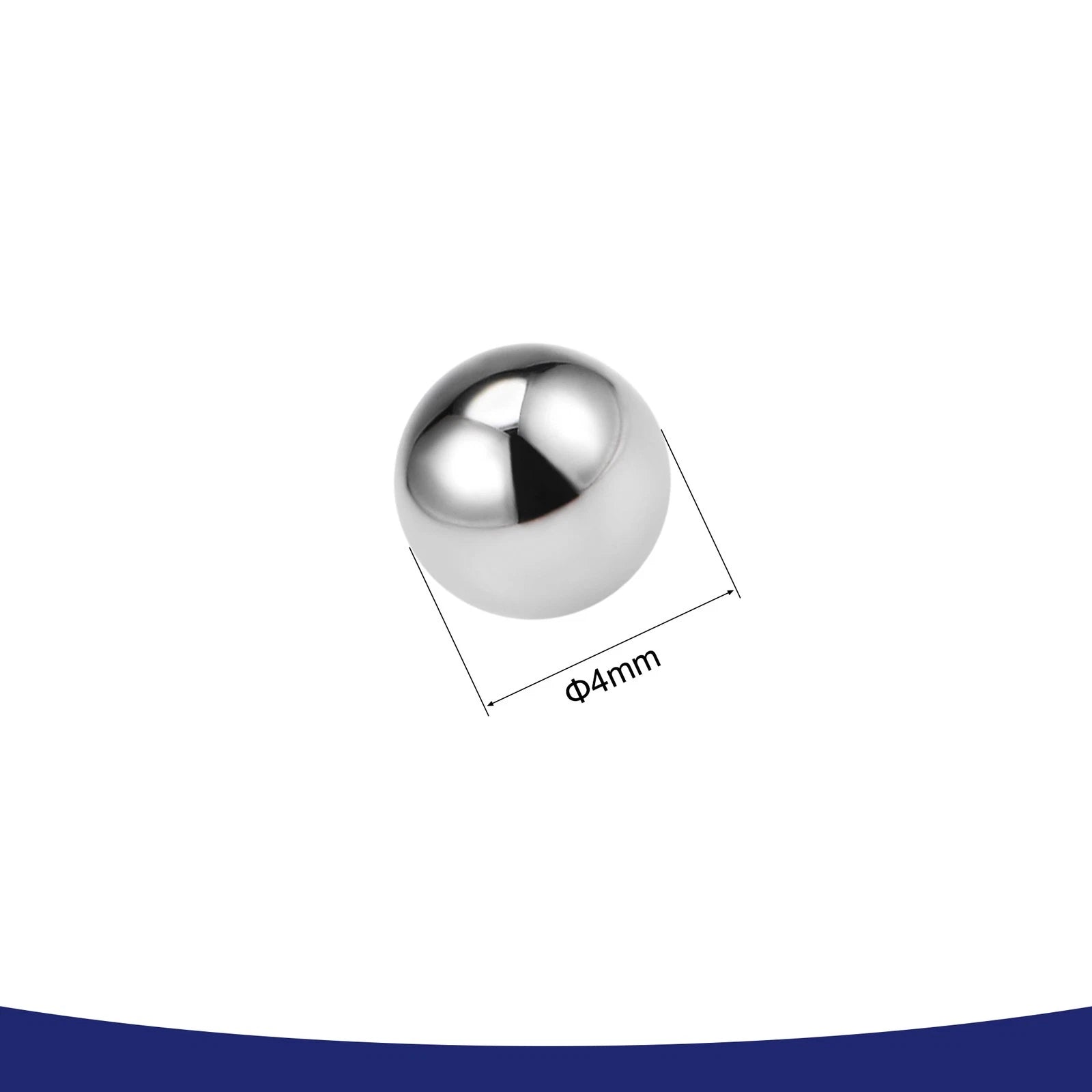 Set of 50 Chrome Steel 4mm Ball Bearing Wheel Balls Universal