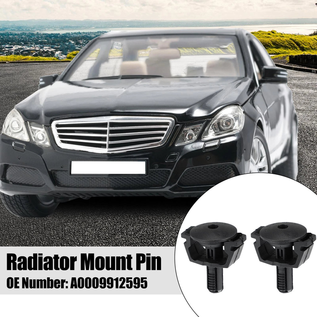 2pcs Radiator Mount Pin A0009912595 for Mercedes Benz E320 E500 E55 CLS500 CLS55 (1996–2006)