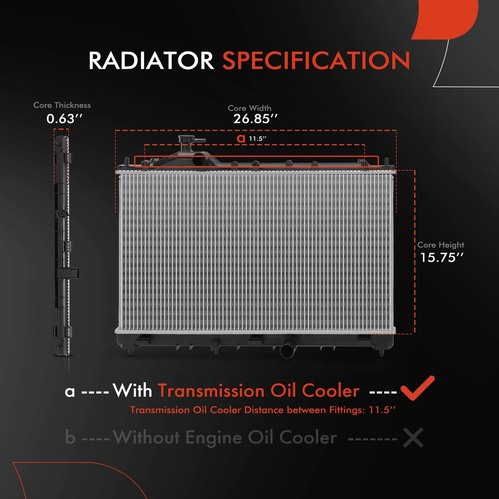 Radiator for Mitsubishi Eclipse Cross (2018-2020) L4 1.5L Turbo