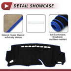 Dashboard Dash Cover Mat for HONDA Shuttle 2015-2024 Sun Protector Pad Black Blue