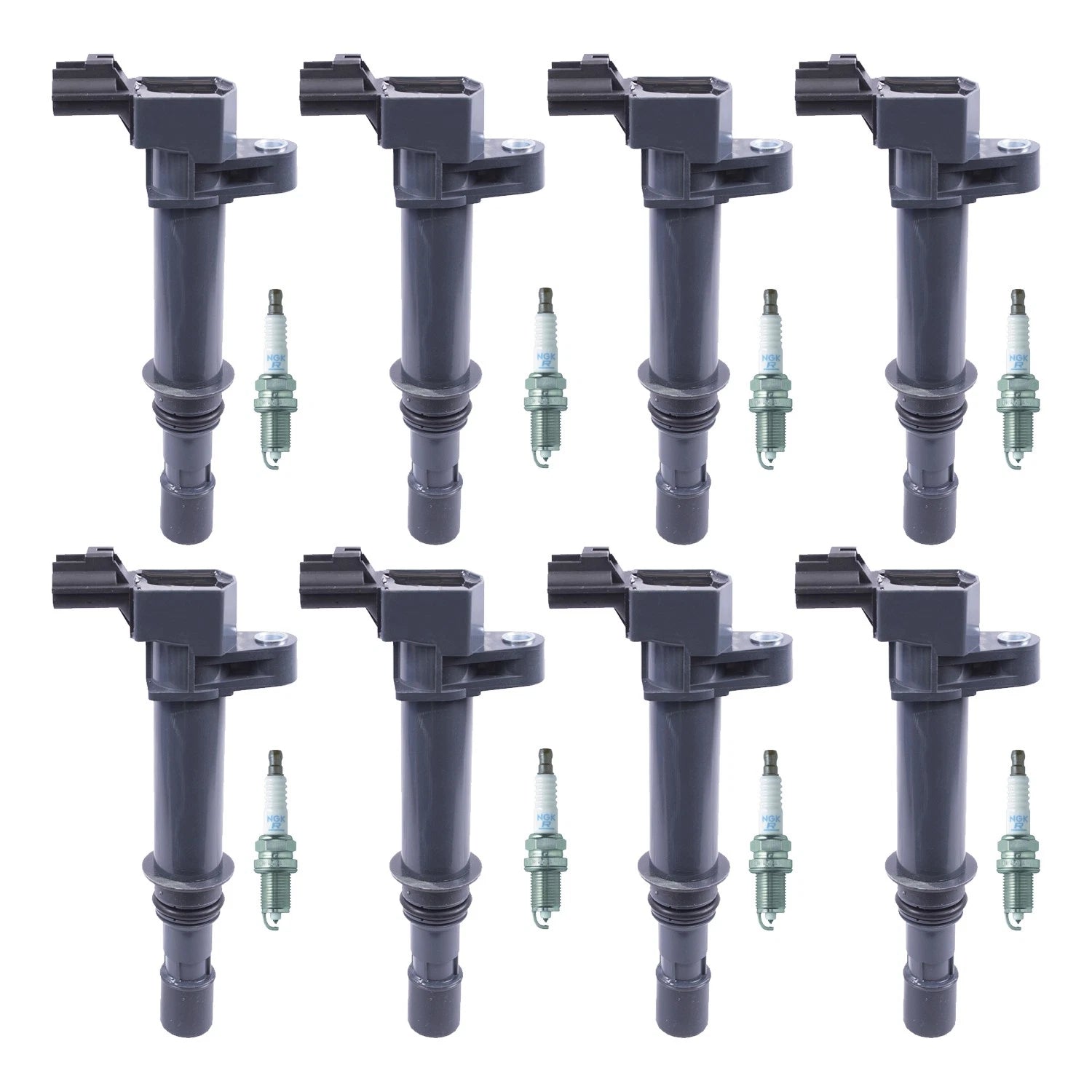 Set of 8 Ignition Coils & NGK Platinum Spark Plugs for Ram 1500 4.7 V8 (2002–2010)