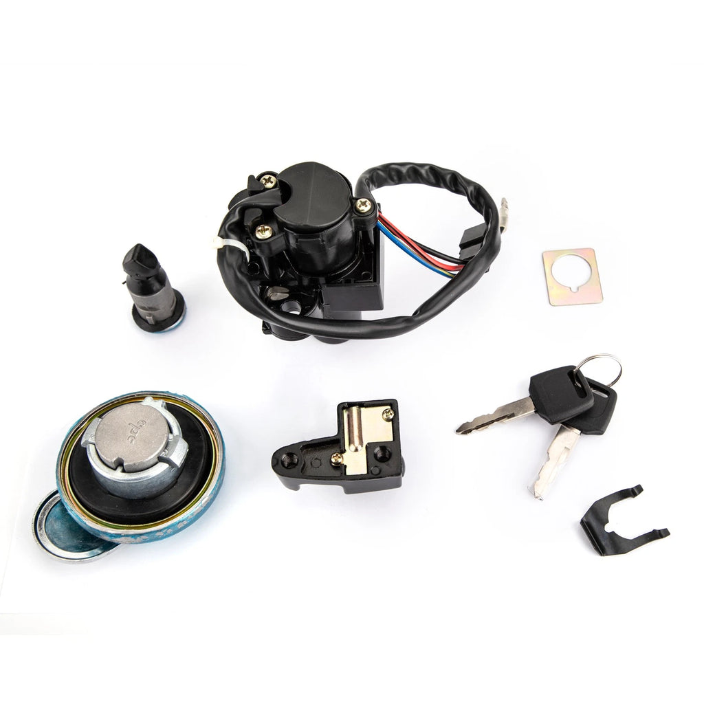 Ignition Switch Lock Fuel Gas Cap Helmet Lock Keys Kit for Honda CL400 (1999)