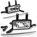 Clear Lens Fog Lights for Chevy Tahoe/Suburban (2015–2020) W/Switch + Chrome Cover