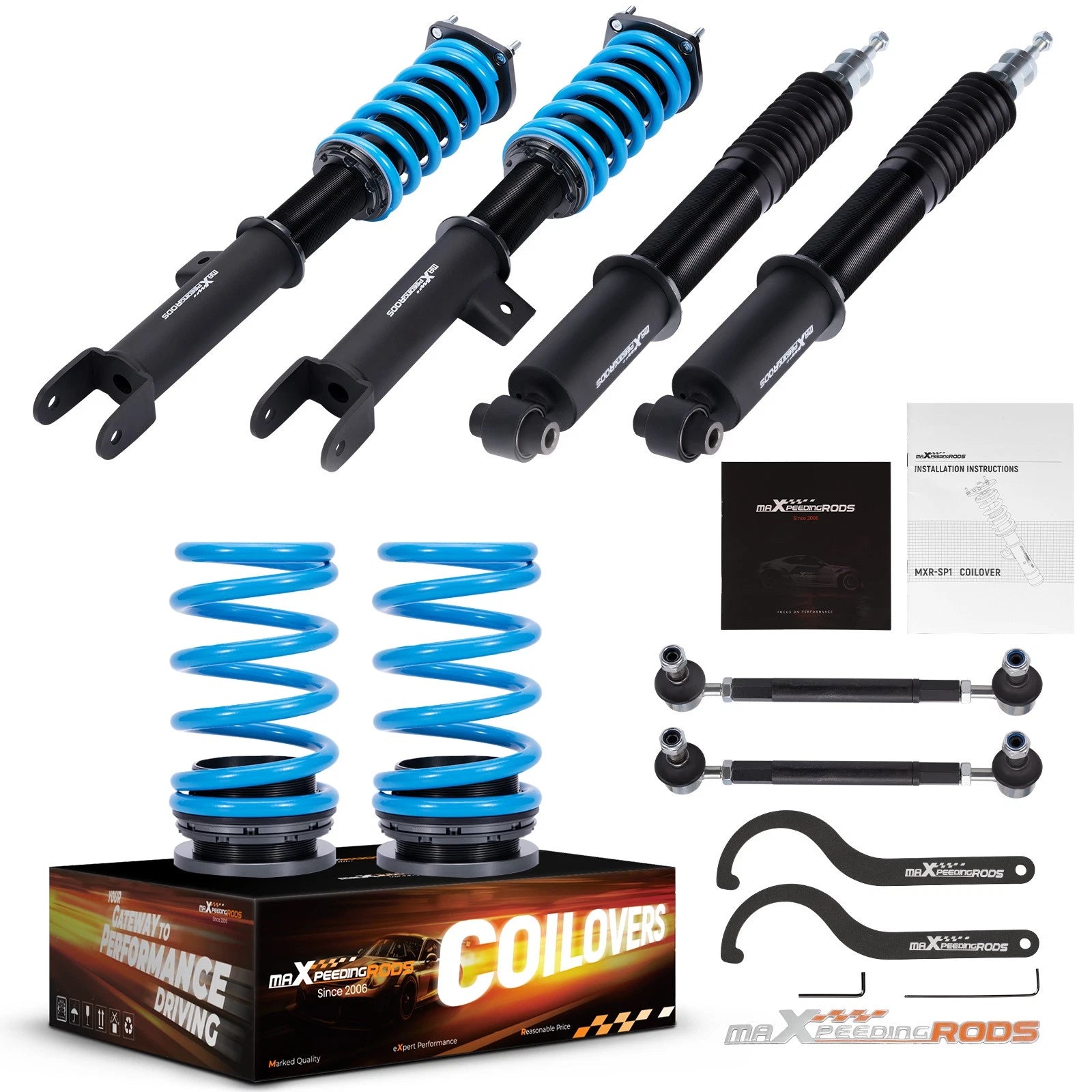 MaXpeedingrods T6 Coilover 24 Level Damping for Tesla Model 3 RWD (2017–2023)