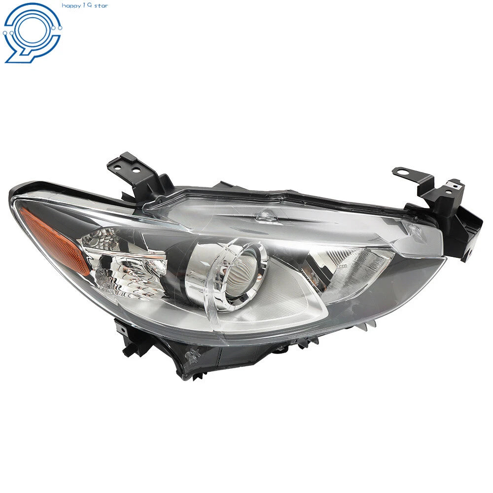 Right Side Headlight for Mazda 6 (2014–2017) Black Housing Clear Lens