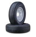 2 WINDA Trailer Tire ST235/80R16 10-Ply E 124L 8 Lug 6.5" Silver Mod Rim