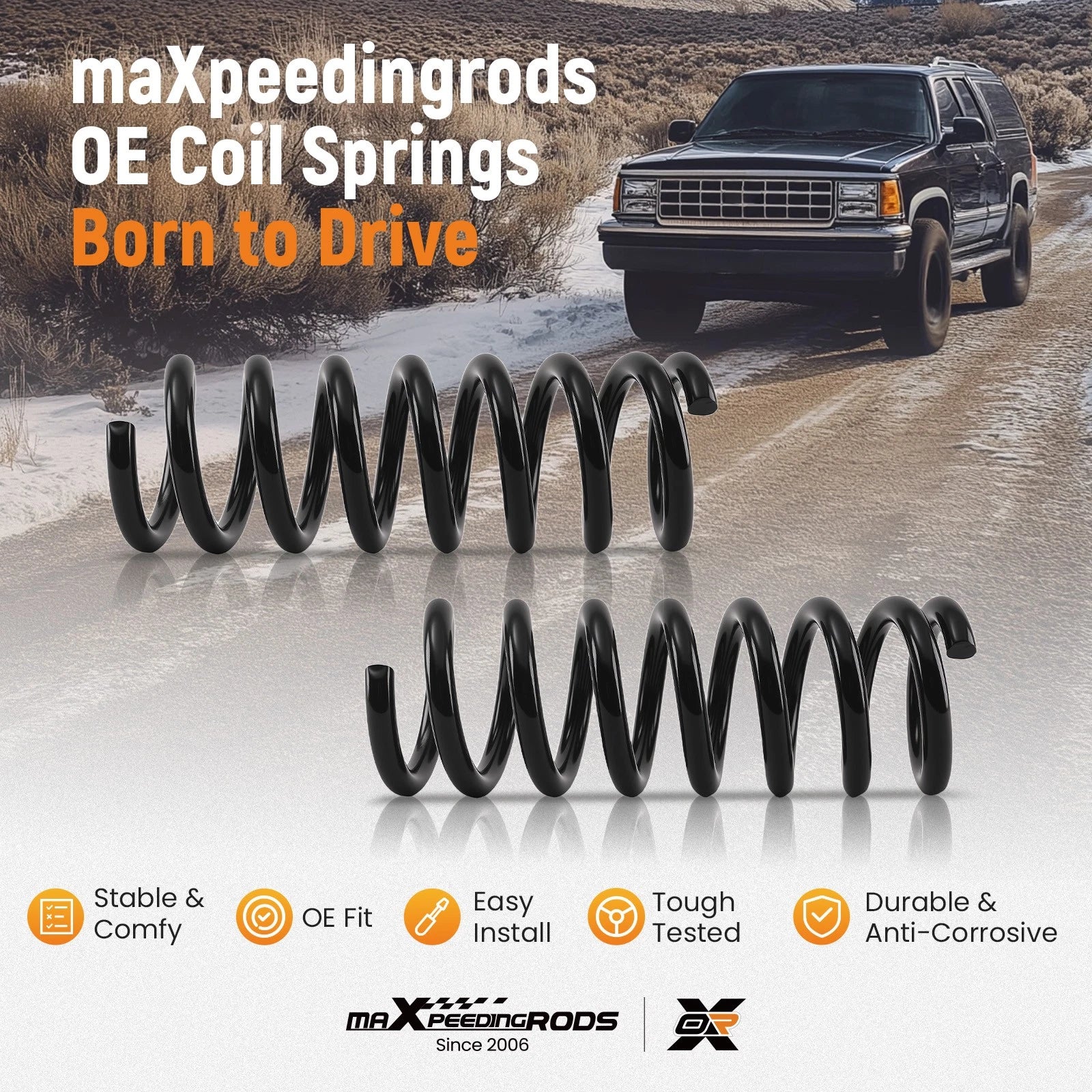Front Coil Springs for Chevrolet Silverado 1500, GMC Yukon, Tahoe (1999–2006)