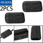 2X Gray Fabric Headrest Pillow Supports for Racing Seats