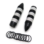 Bullet Style 25mm Hand Grips for Harley Dyna Glide FXDWG FXWG (1991–2017) Chrome