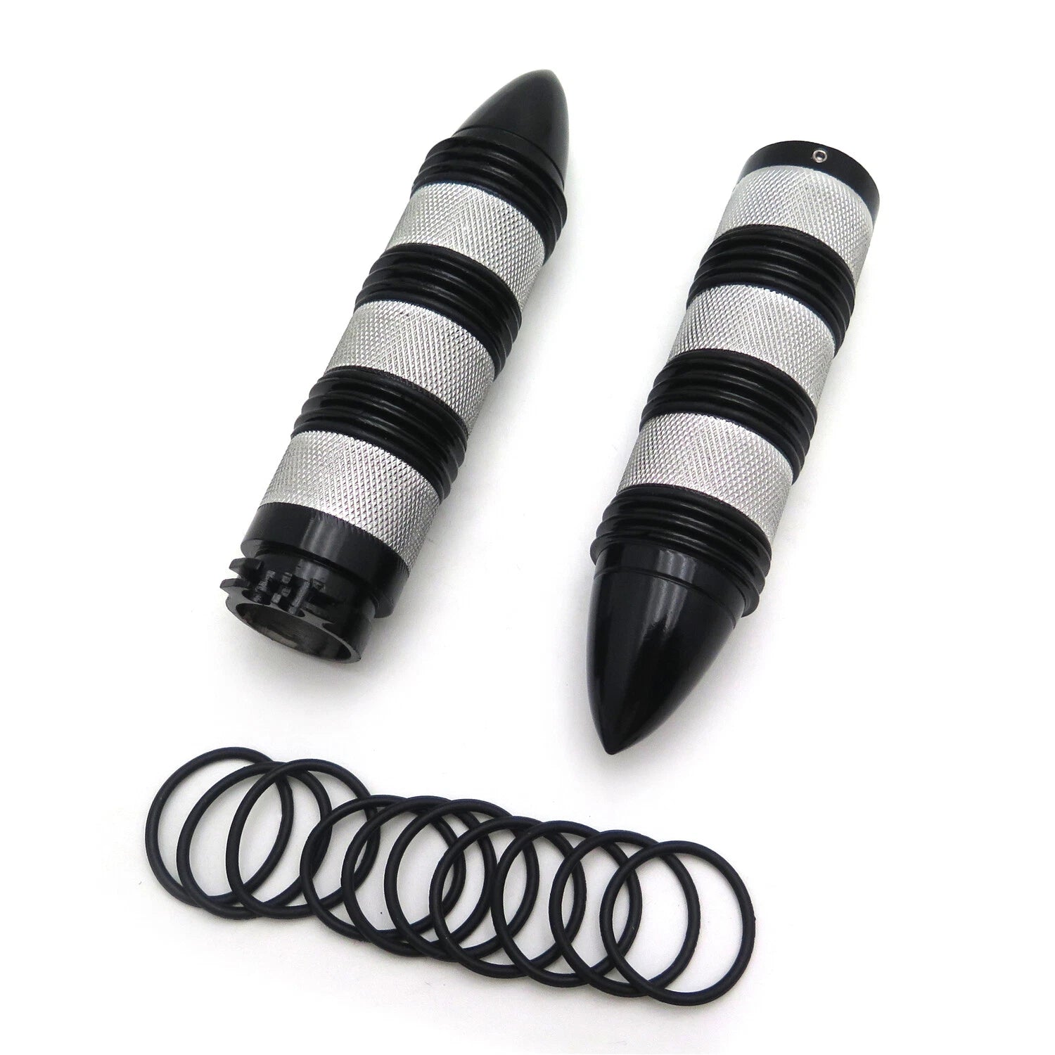 Bullet Style 25mm Hand Grips for Harley Dyna Glide FXDWG FXWG (1991–2017) Chrome
