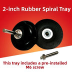 50mm Rubber Spiral Backing Pad for Angle Grinder (Compatible)