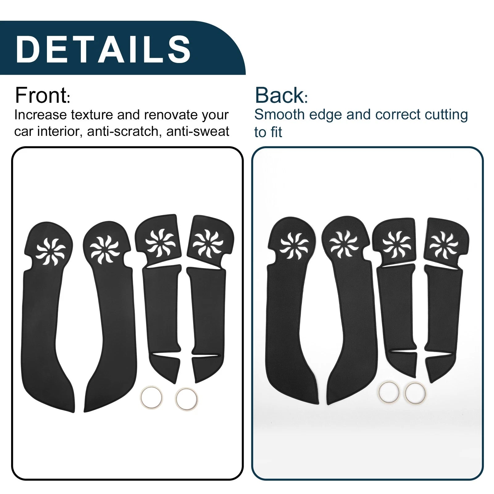Set of 1 Car Door Anti Kick Pad Sticker Protector for Honda Odyssey (2004–2008)
