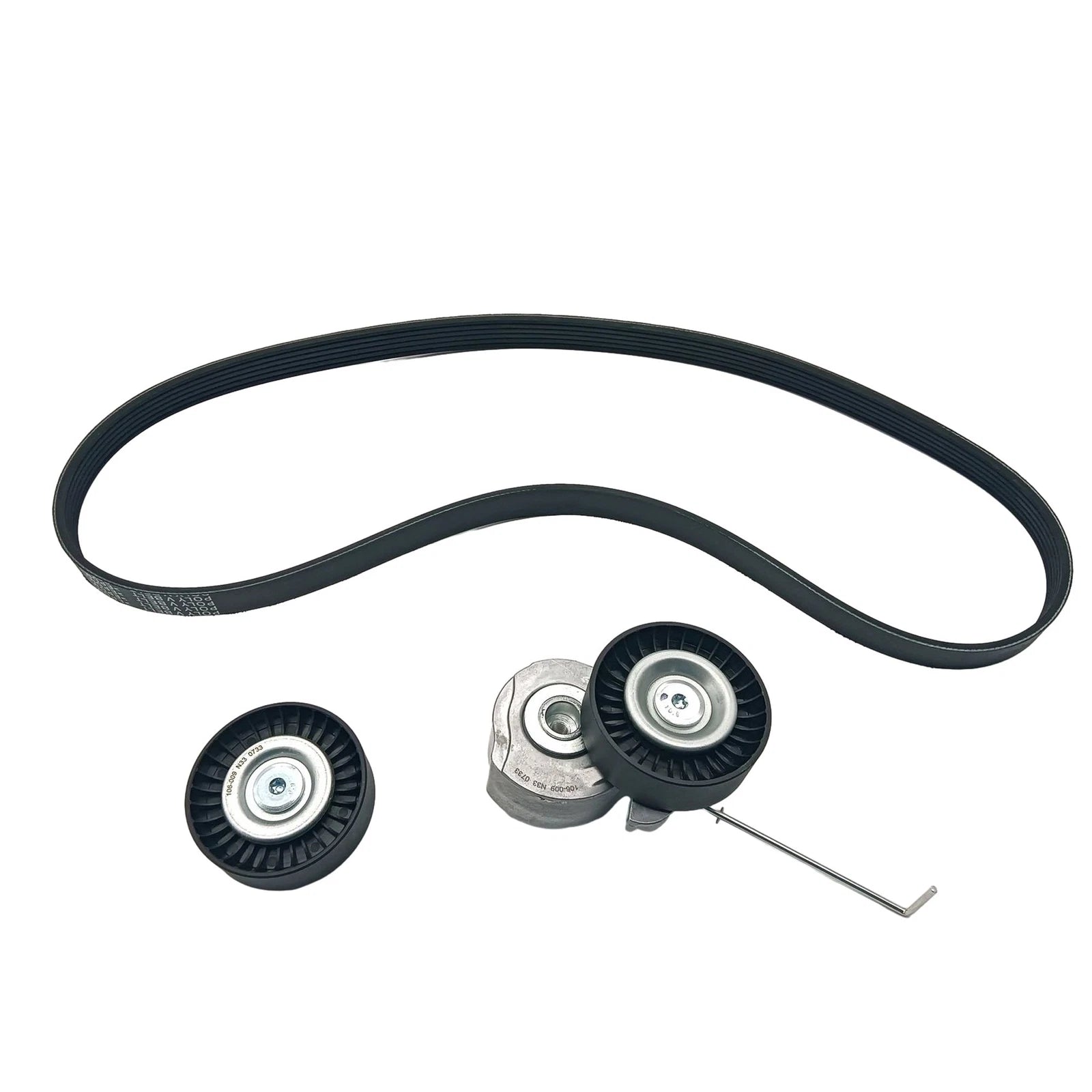 Serpentine Drive Belt Component Kit for Volvo S80 XC60 XC70 (2007–2015)
