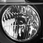 Pair of Black/Clear Signal Headlight Lamps for Ford F150 (2004–2008)