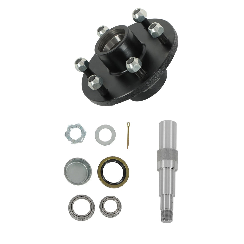 Trailer Hub Kit for 3500lbs Axle 6 on 5.5" (Round)