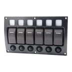 4 Position LED Switch Panel for RV Marine (12V 24V)