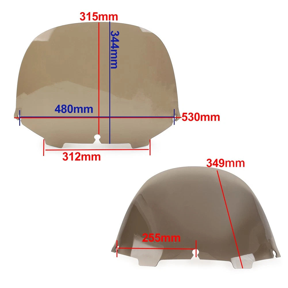 13" Windshield for Harley Electra Glide Ultra Classic FLHX FLHTCUTG (1996–2013)