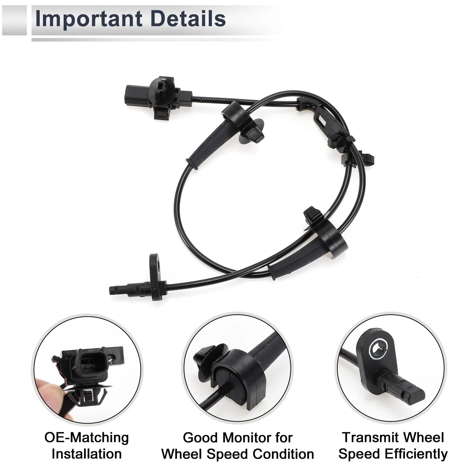 ABS Wheel Speed Sensor for Honda Civic EX LX (2016–2021) No. 57455TR0013