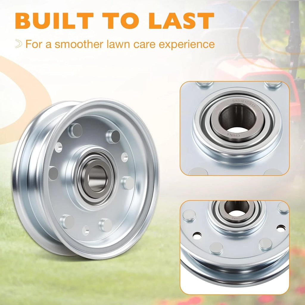 Idler Flat Pulley for King Kutter RFM Series Lawn Mower (4', 5', 6')