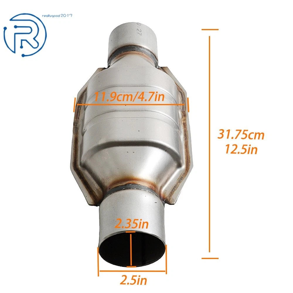 2Pcs 2.5" Universal Catalytic Converter for Chevy Silverado 1500 GMC (2014–2023)