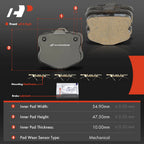 8x Front Ceramic Brake Pads for Chevrolet Corvette (2006-2013)