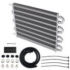 8 Row Transmission Oil Cooler Kit for Universal Car Truck Heavy Duty