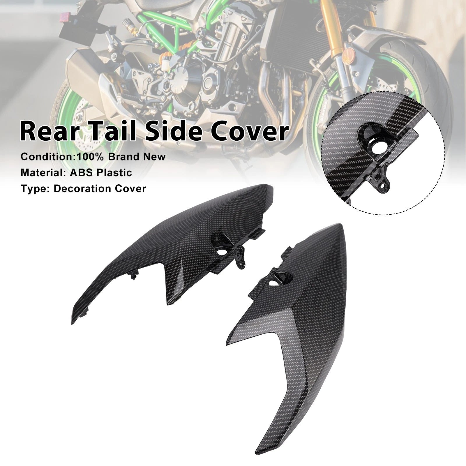 Rear Tail Side Cover Fairing for Yamaha Tenere 700 (2025–2026) Carbon