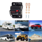 60A Manual Reset Fuse Switch for RVs and Boats (12V 48V)