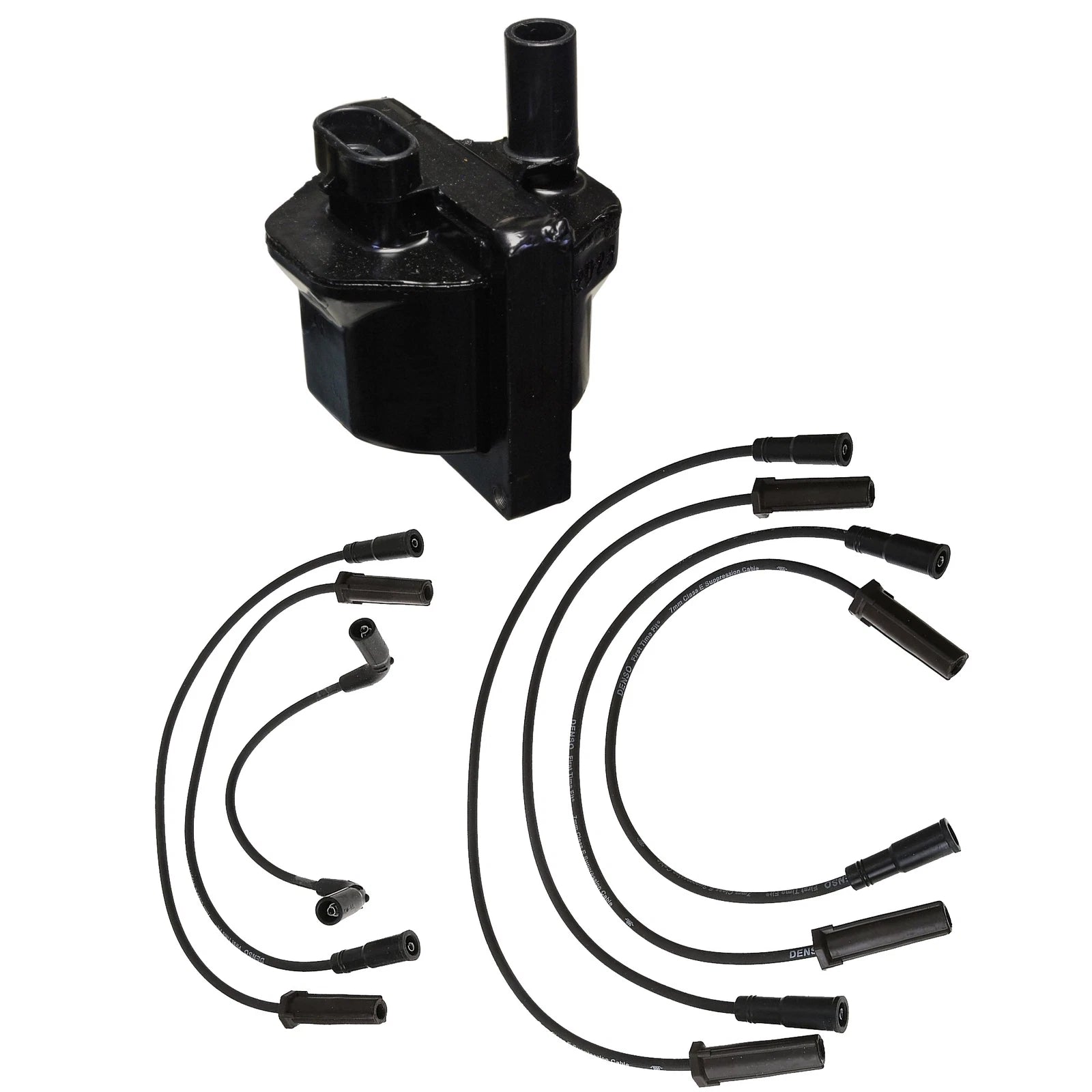Set of 4 Denso Ignition Coil Spark Plug Wires for Silverado Sierra 1500 (1999–2006)