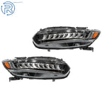 LED Black Housing Headlights for Honda Accord (2021–2022) Left+Right Side