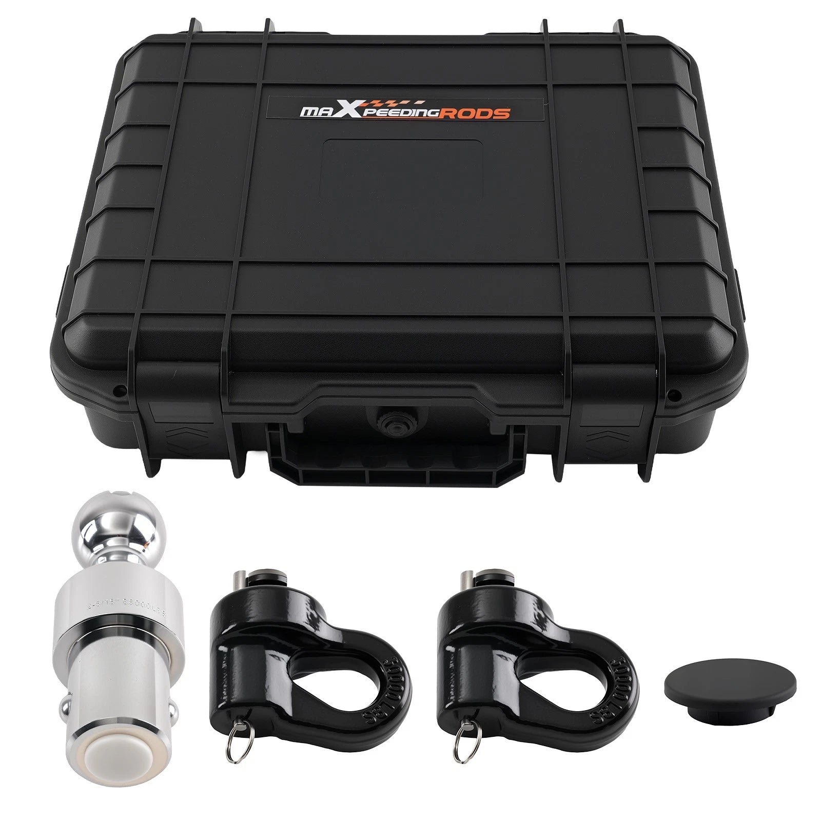 2-5/16 Ball & Chain Kit for F250-F450 (2013–2026) 38000lbs w/Storage Box & Cover